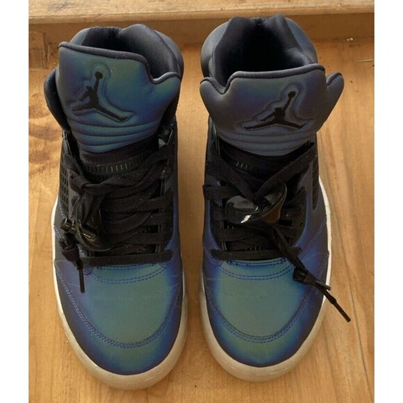 Nike Air Jordan 5 Retro Oil Grey Sneakers Womens Size 8.5 High Top CD2722-001 - Picture 15 of 16